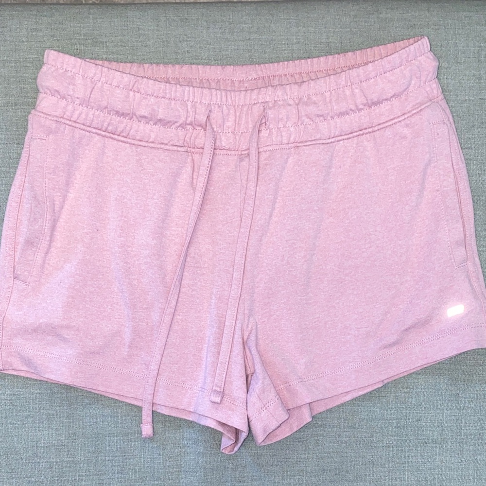 Marika Light Pink Drawstring Athletic Shorts